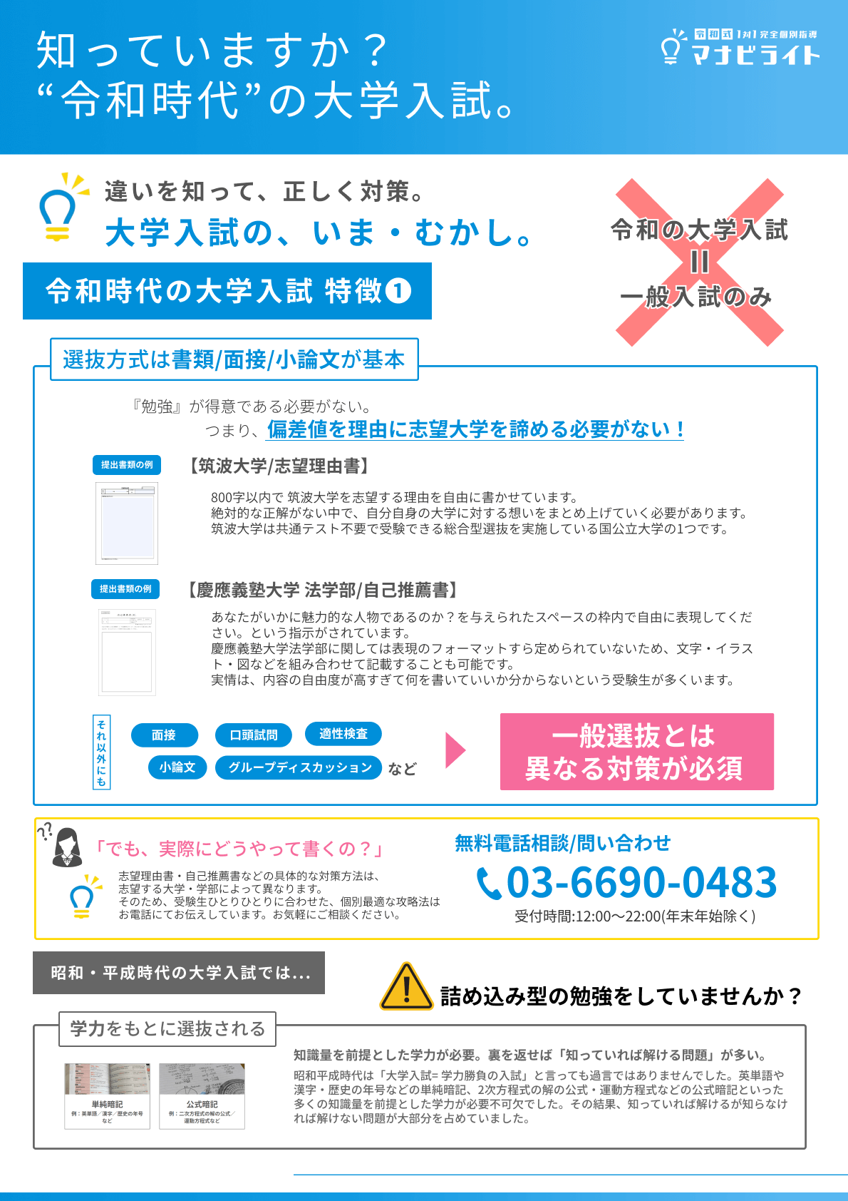 選抜方式は書類・面接・小論文が基本