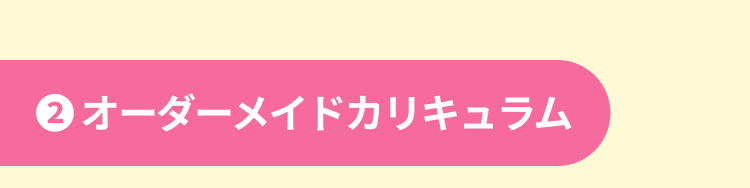 オーダーメイドカリキュラム