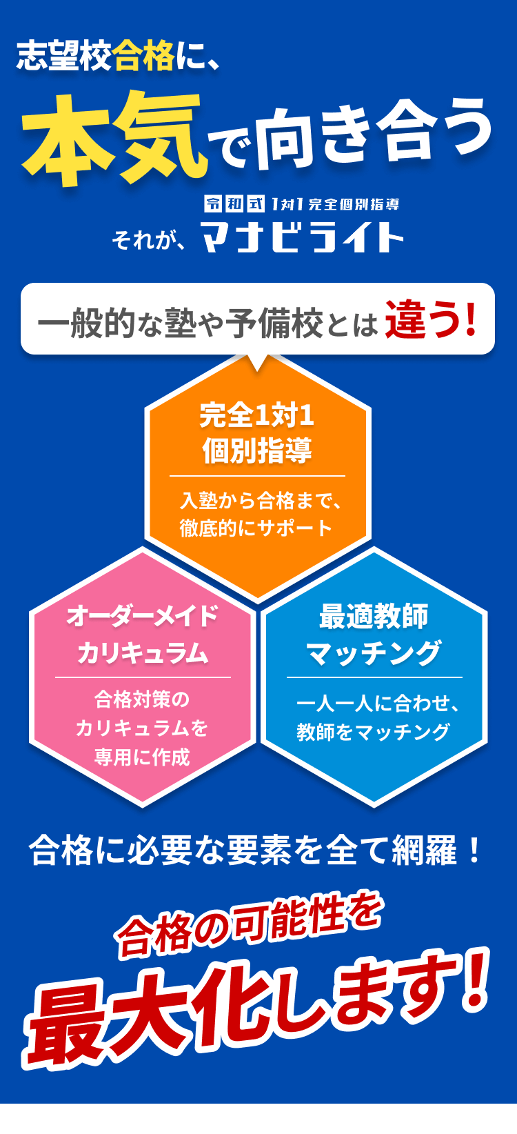 合格に本気で向き合うマナビライト