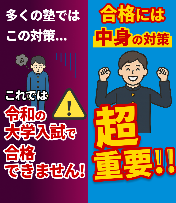 合格には中身の対策 超重要!!