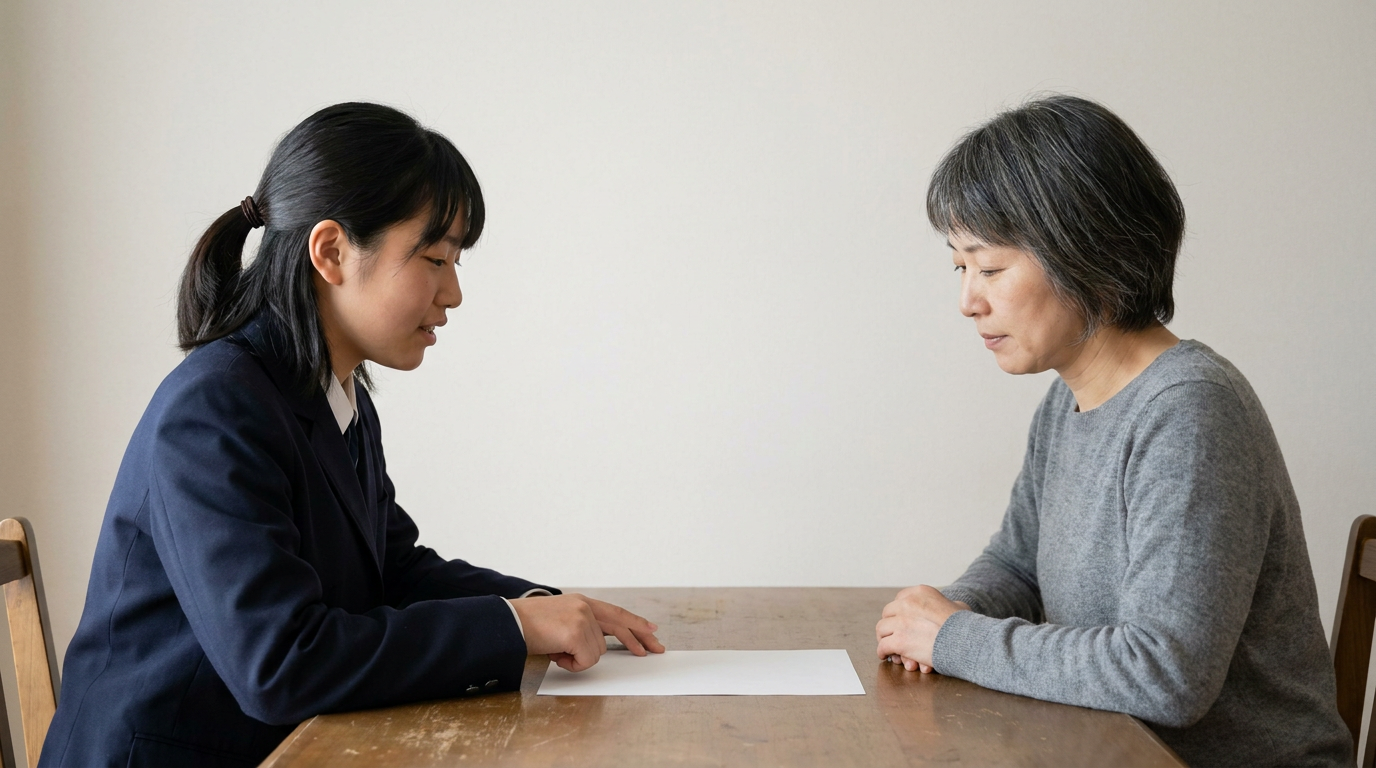 試験会場と受験票の確認を、学習の予定から切り離さないでくださいに向けて準備する高校生
