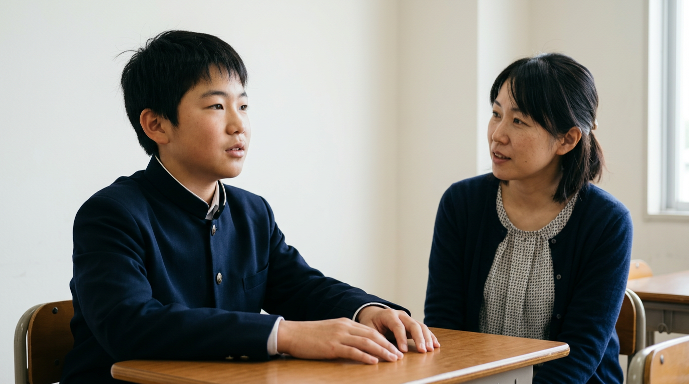 「障害のある人を助けたい」から、何を学ぶかへ進みますに向けて準備する高校生