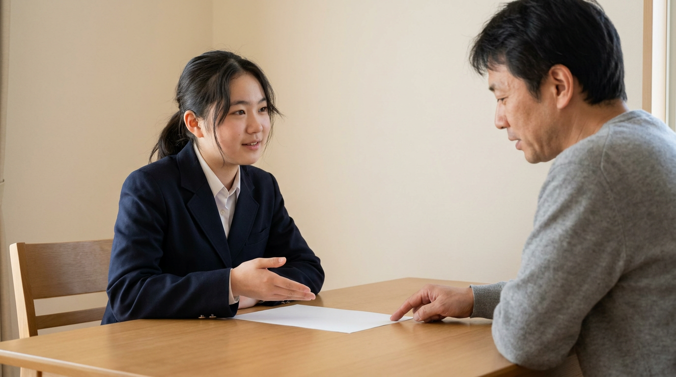 学校長の推薦と、合格した場合の入学の確約が必要ですに向けて準備する高校生
