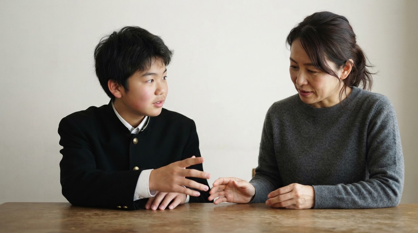 入試用の記録と個人情報の扱いを区別するに向けて準備する高校生