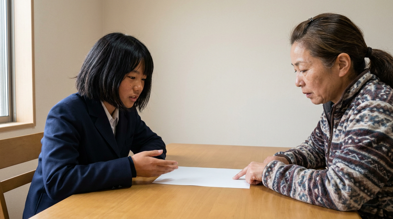 読んだ内容を短く話すと、理解の不足が見つかりますに向けて準備する高校生