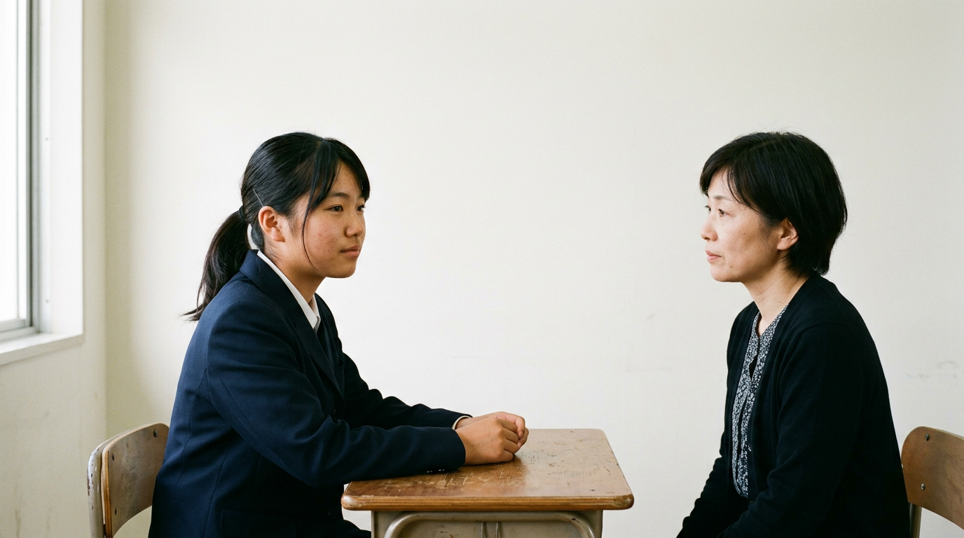 学校長の推薦書を勝手に追加しないようにしますに向けて準備する高校生