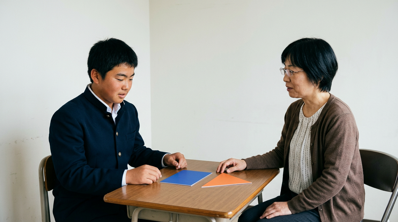 コピー可能でも、必要な情報が欠けてはいけませんに向けて準備する高校生