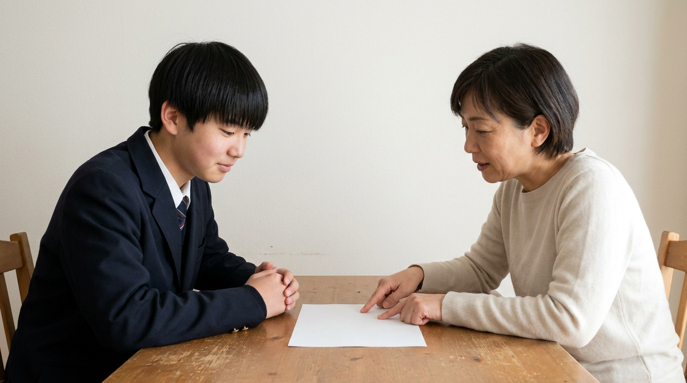 合格した場合に入学する意思と、他の出願との関係を確認するに向けて準備する高校生
