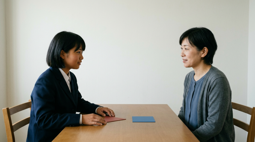 「推薦」で調べ始めたら、正式な方式名を先にそろえますに向けて準備する高校生