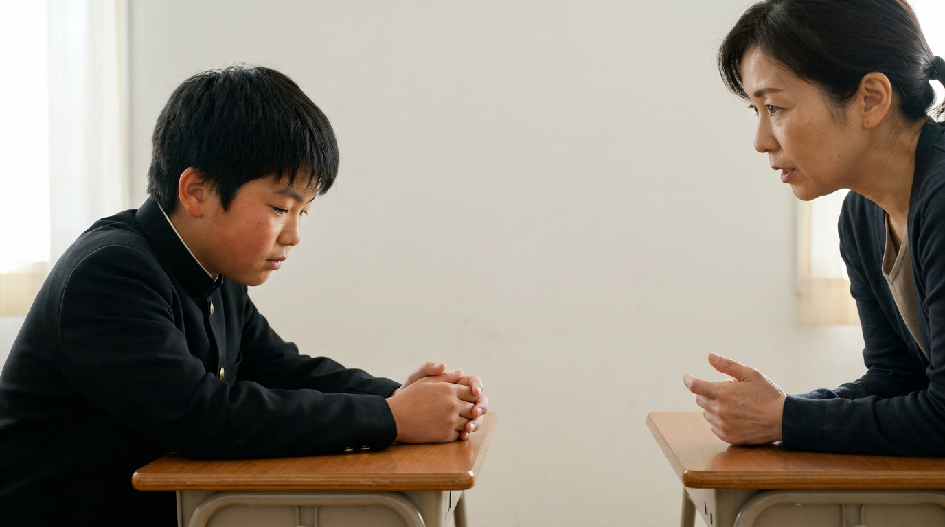 授業名を集める前に、自分に足りない調べ方を見つけるに向けて準備する高校生