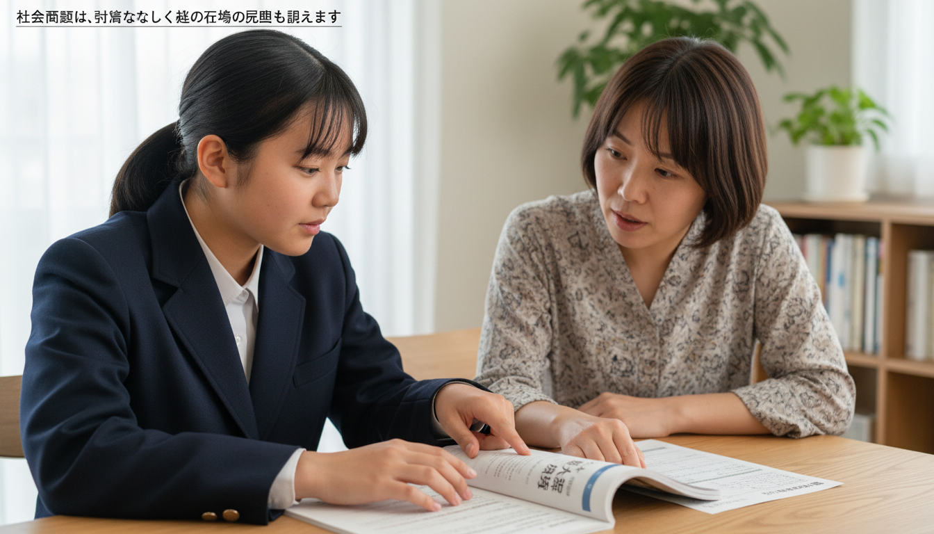 高校生が学習と活動の予定を整理する様子