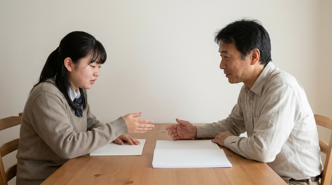 学校長の推薦と、合格した場合の入学の確約が必要ですに向けて準備する高校生