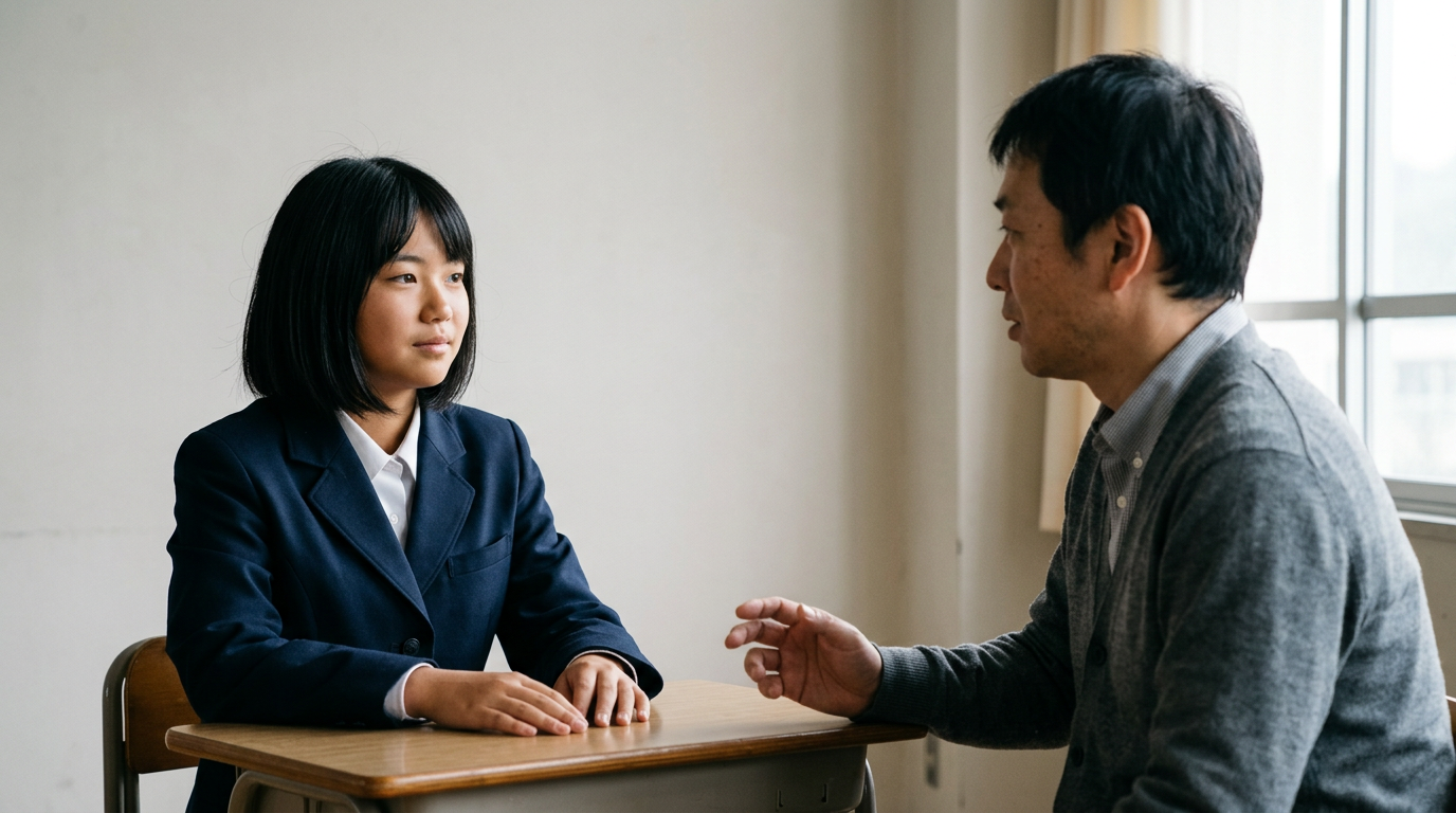 授業名を集めるより、学ぶ順序を説明しますに向けて準備する高校生