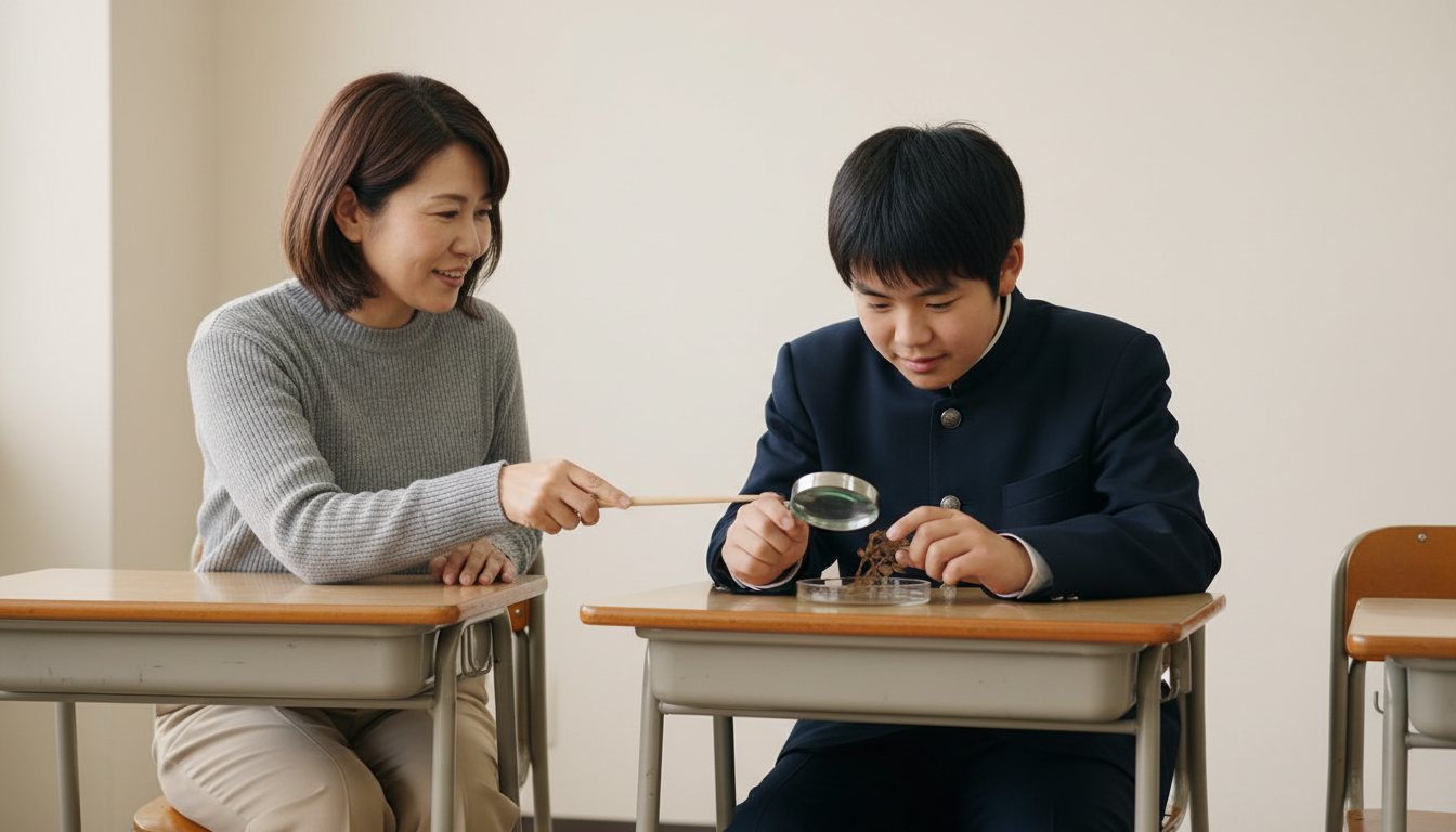 独学で進めやすい領域と、第三者の目を入れたい領域に向けて準備する高校生