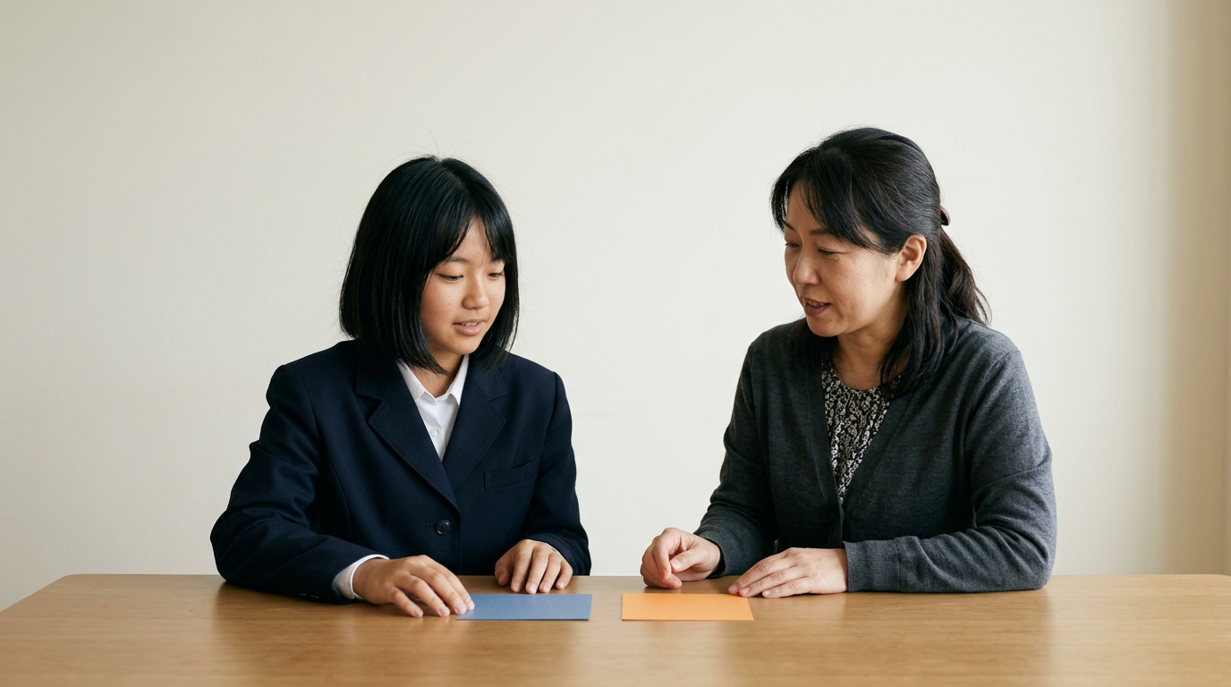 評定や推薦状を独自の条件にしないに向けて準備する高校生