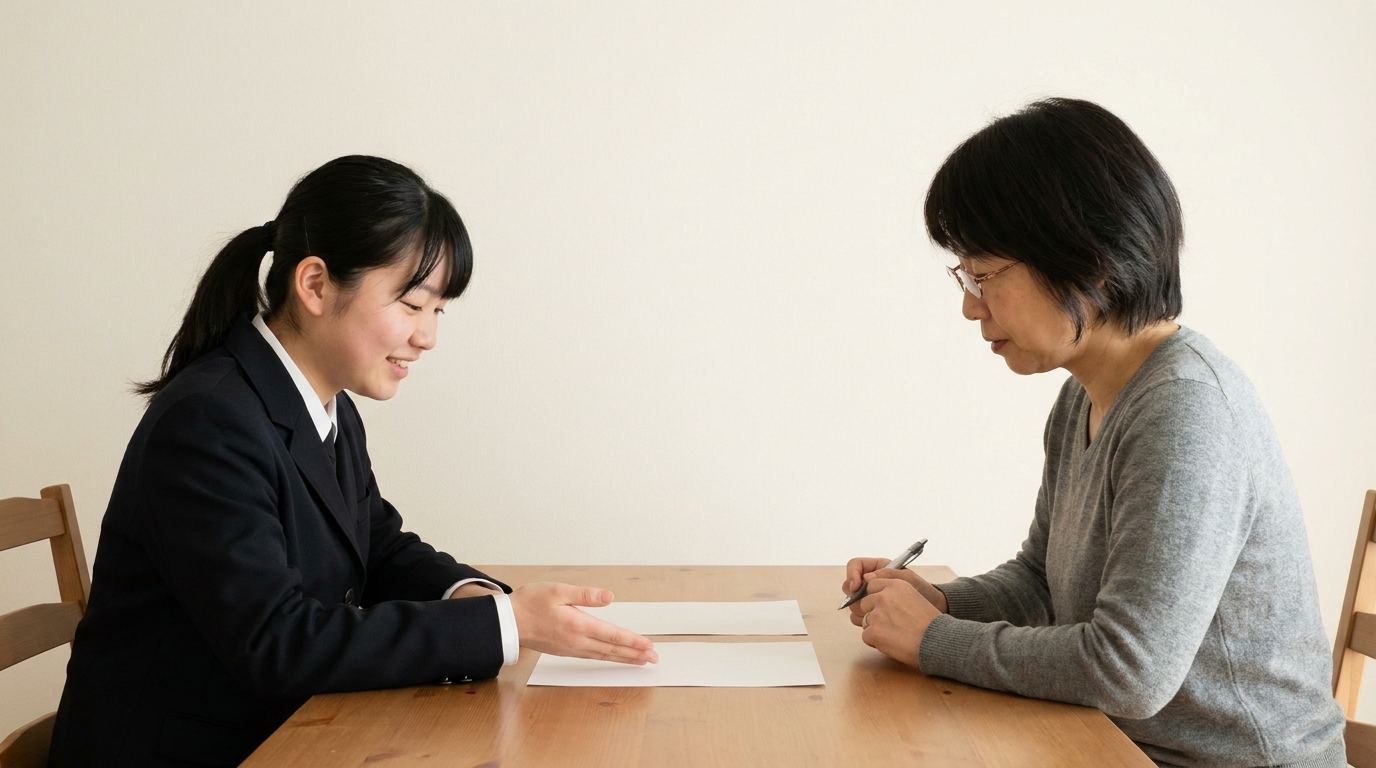 出願計画は、本人の操作と学校の発行期限を別々に管理しますに向けて準備する高校生