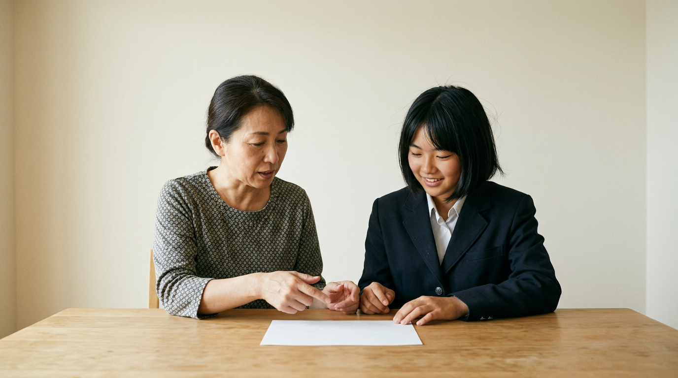 全ての型で、第一志望として入学する意思が必要ですに向けて準備する高校生