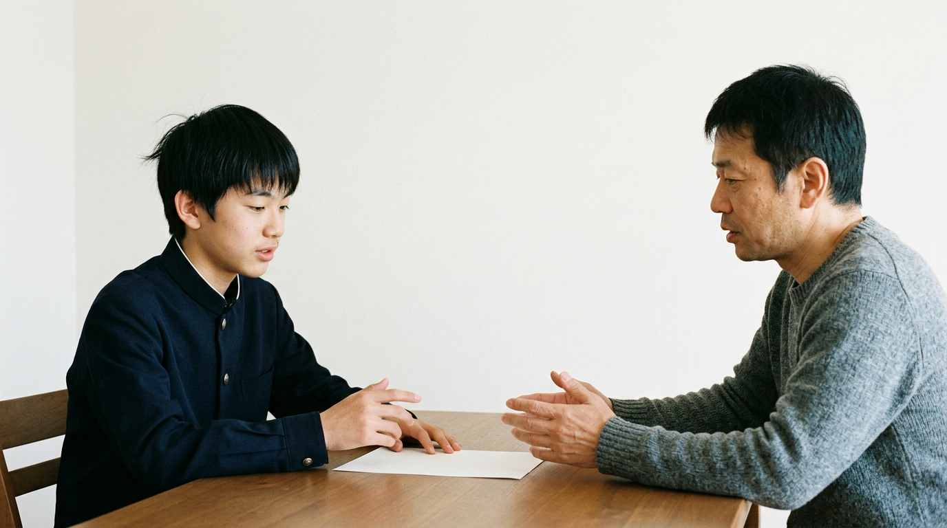 第一志望と、働きながら学ぶ意思が条件ですに向けて準備する高校生