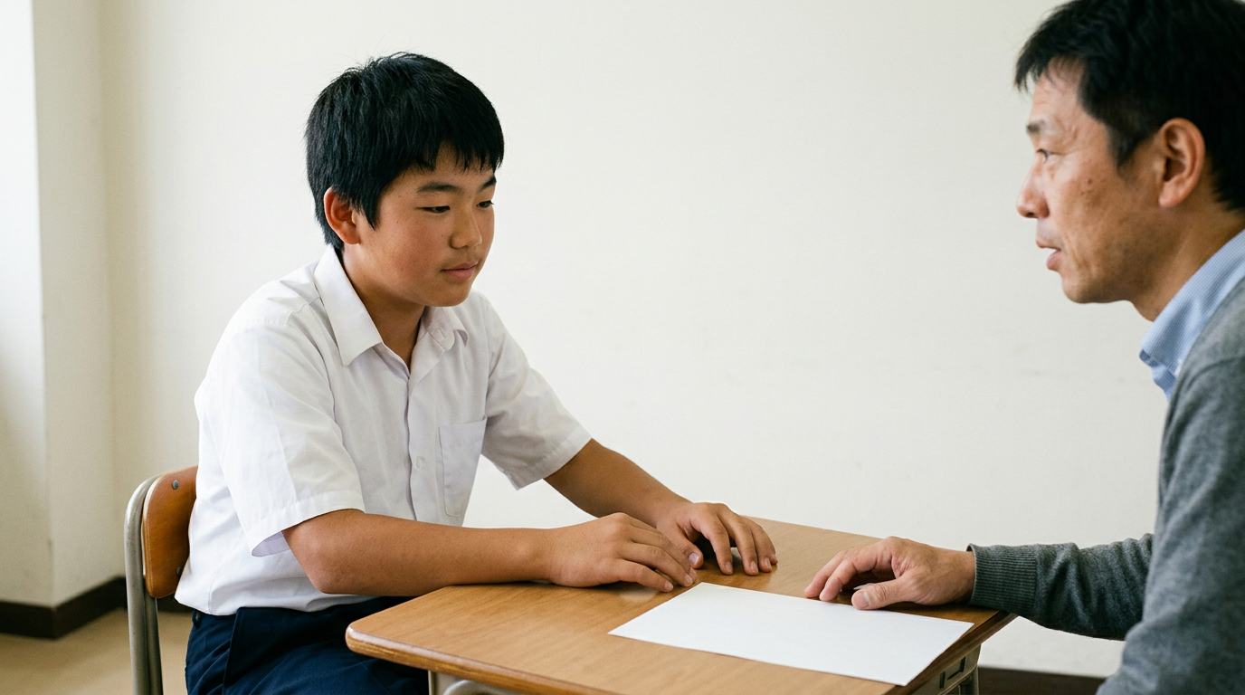 評定は条件を満たしたら終わりではありませんに向けて準備する高校生