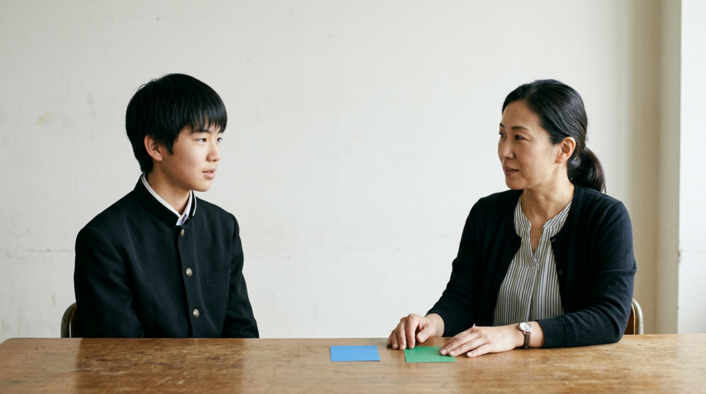 評定の数値条件がなくても、調査書は評価されますに向けて準備する高校生