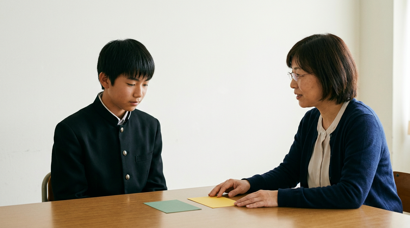 評定の下限がないことと、調査書が評価されないことは違いますに向けて準備する高校生