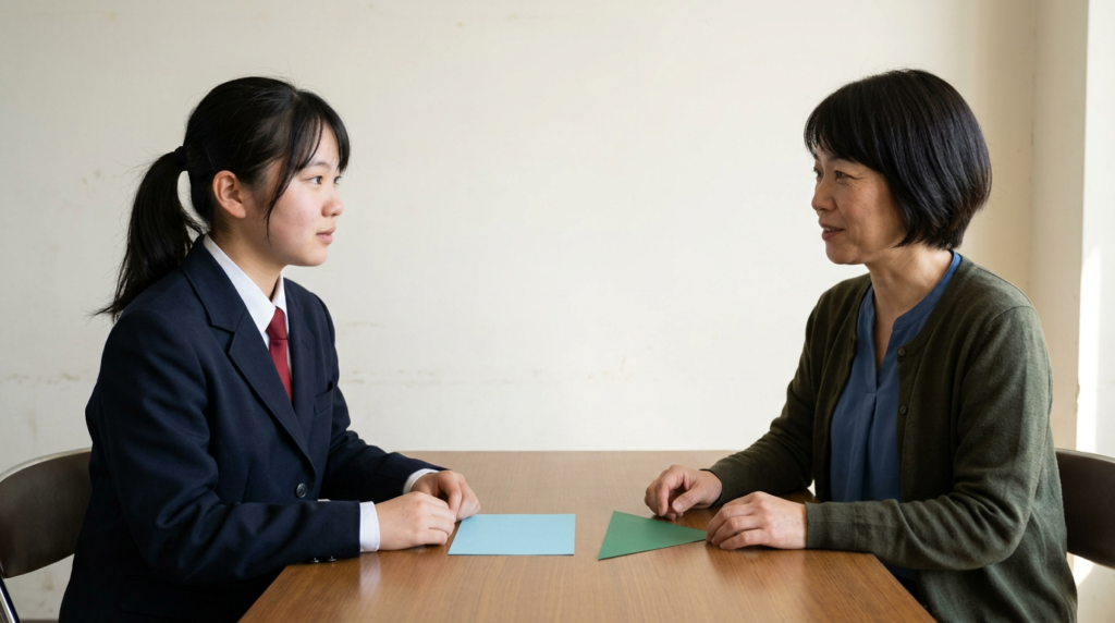 「推薦」で調べ始めたら、正式な方式名を先にそろえますに向けて準備する高校生