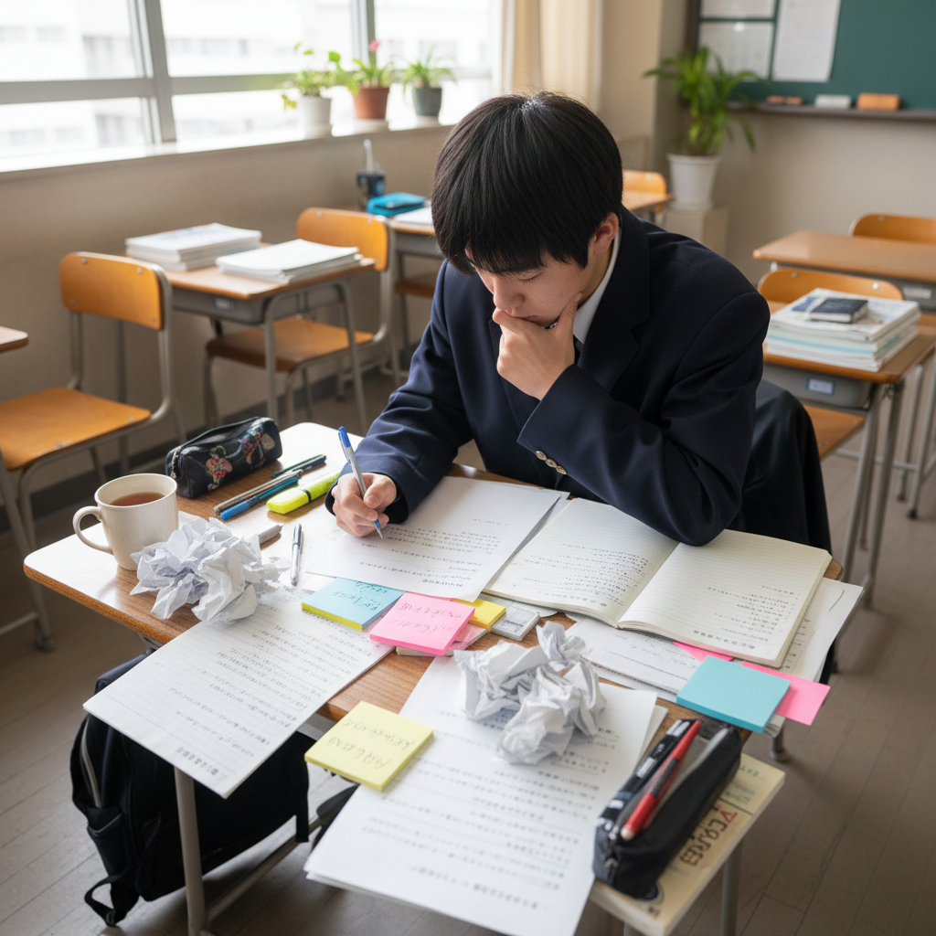 総合型選抜は活動実績がなくても受けられる?部活・ボランティアなしの書類・面接対策に向けて提出書類を練り直す高校生