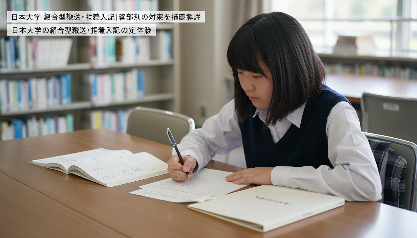日本大学の総合型選抜・推薦入試の全体像に向けて準備する高校生