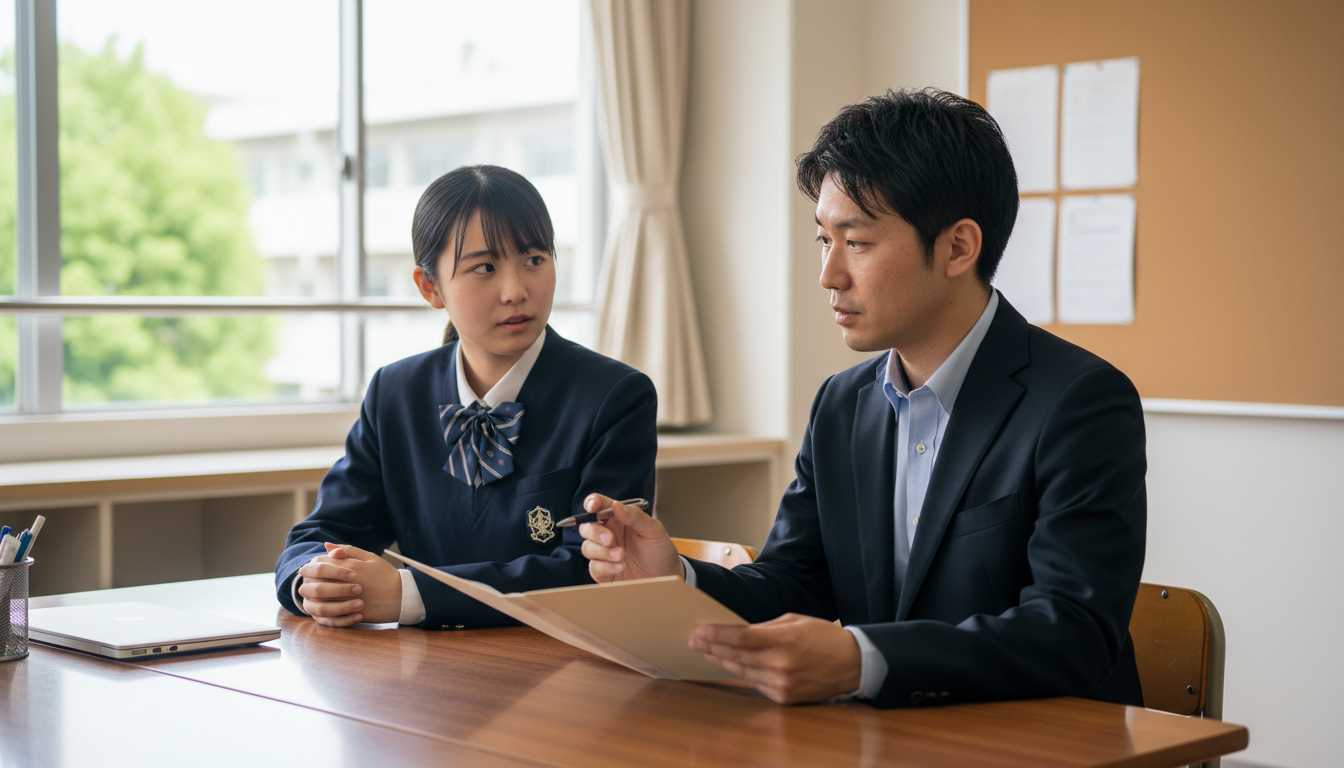 現在の評定・推薦条件・残りの期間を整理しますに向けて準備する高校生